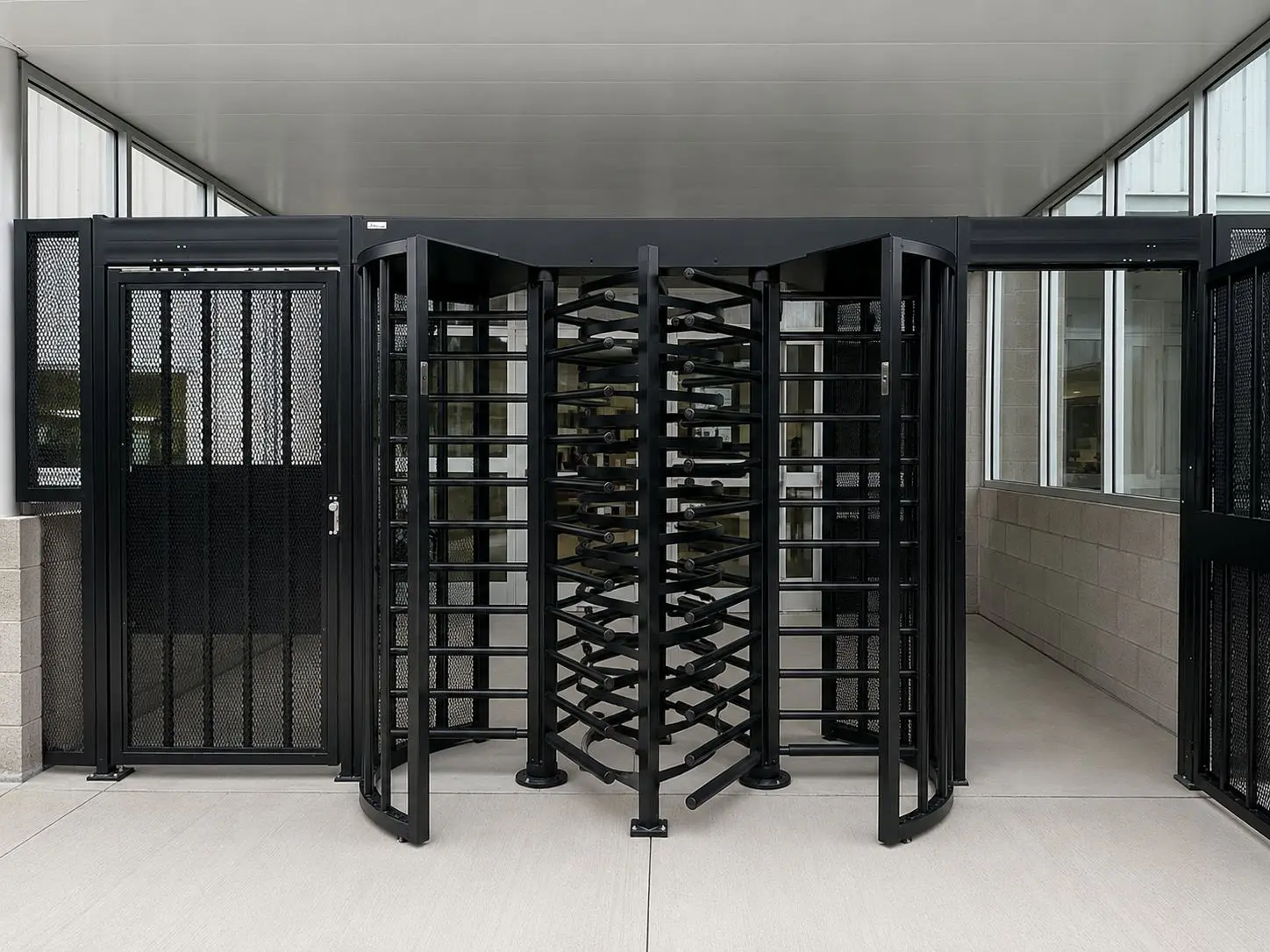 Armor Security technicians completing a access control project at an Indianapolis property